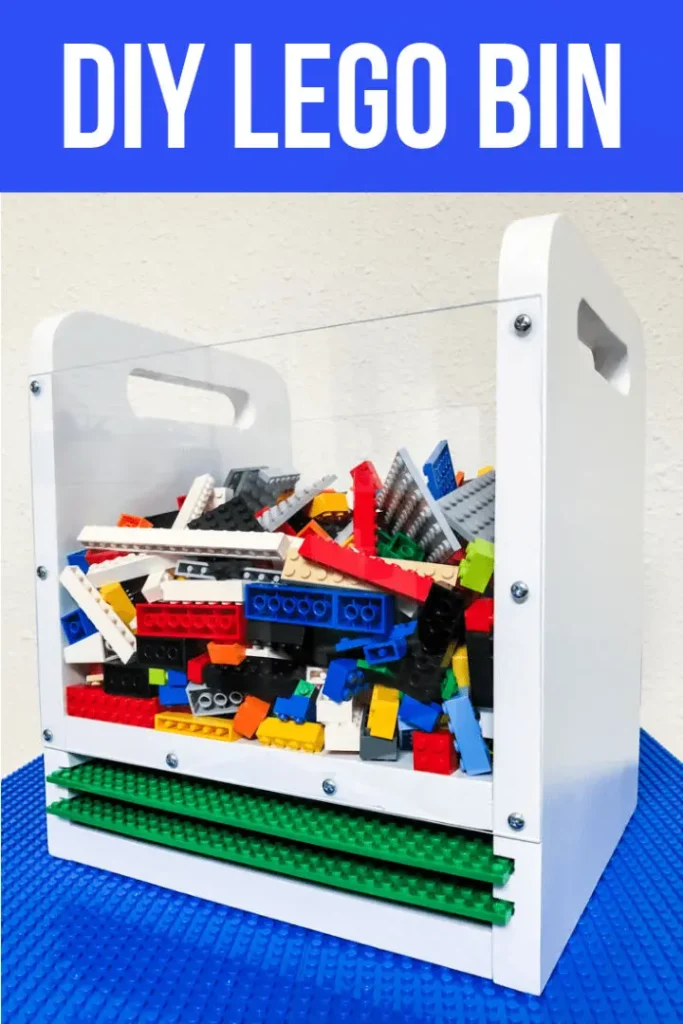Wooden Lego Bin