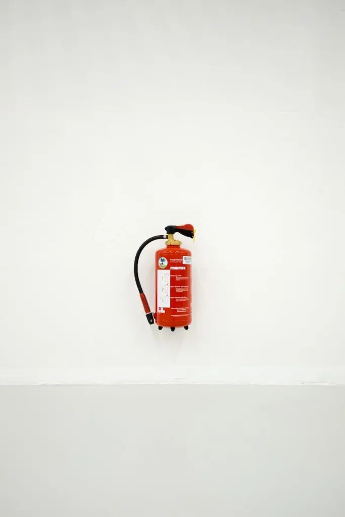 red fire extinguisher