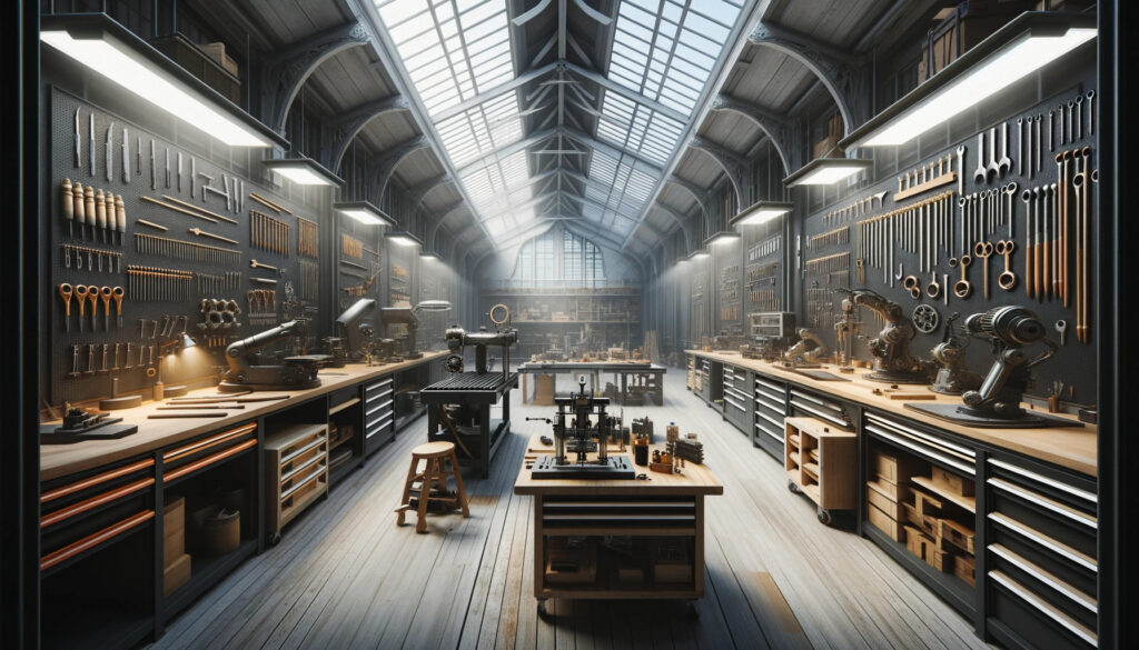 he Innovator's Workshop.' This workshop is a visionary's playground, with high ceilings that give it an airy